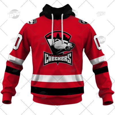 Customized AHL Charlotte Checkers Premier Jersey Red