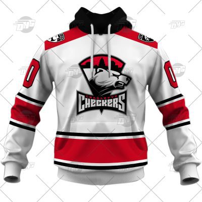 Customized AHL Charlotte Checkers Premier Jersey White
