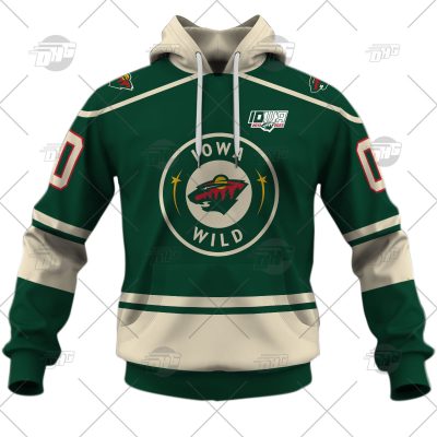 Customized AHL Iowa Wild 2022/23 Premier Jersey Green