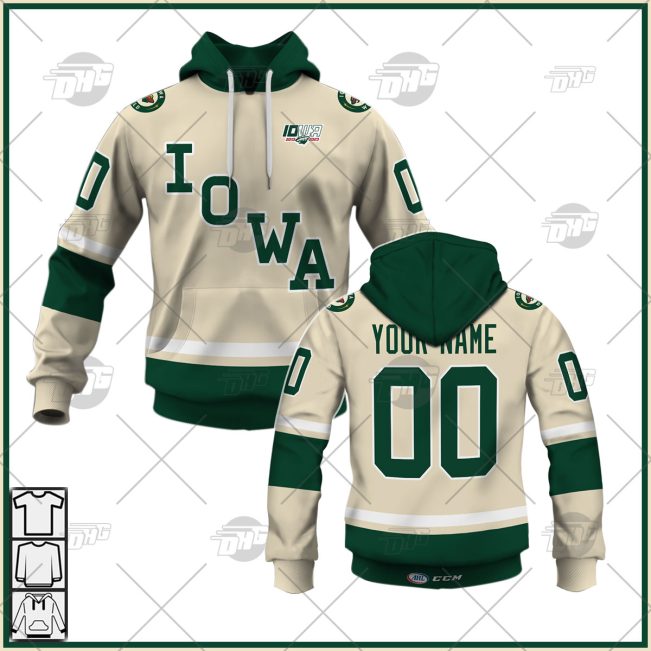 Customized AHL Iowa Wild 2022/23 Premier Third Jersey