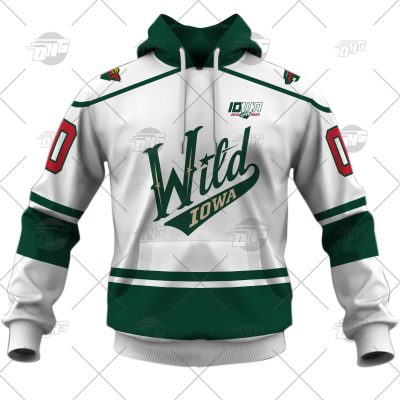 Customized AHL Iowa Wild 2022/23 Premier Jersey White