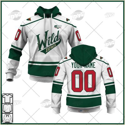 Customized AHL Iowa Wild 2022/23 Premier Jersey White
