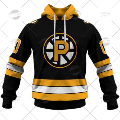 Customized AHL Providence Bruins Premier Jersey Black