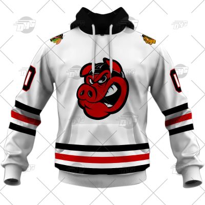 Customized AHL Rockford IceHogs Premier Jersey White
