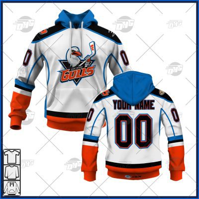 Customized AHL San Diego Gulls Premier Jersey White