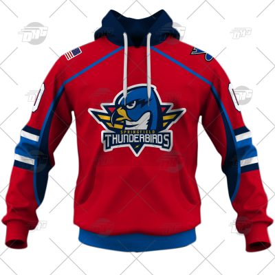 Customized AHL Springfield Thunderbirds Premier Jersey Red