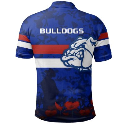 AFL Western Bulldogs Blue ANZAC Day Polo Shirt