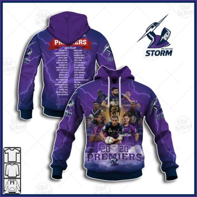 NRL Melbourne Storm Grand Final 2020 Premiers Pullover Hoodie