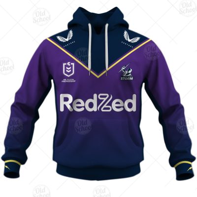 NRL Melbourne Storm Custom Name Number 2021 Home Jersey Pullover Hoodie