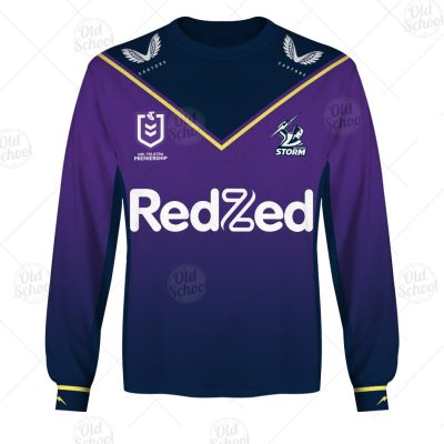 NRL Melbourne Storm Custom Name Number 2021 Home Jersey Sweatshirt