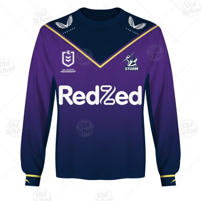 NRL Melbourne Storm Custom Name Number 2021 Home Jersey Sweatshirt