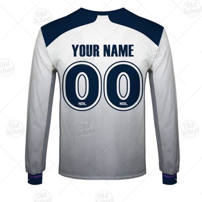 NRL Melbourne Storm Custom Name Number 2021 Away Jersey Sweatshirt