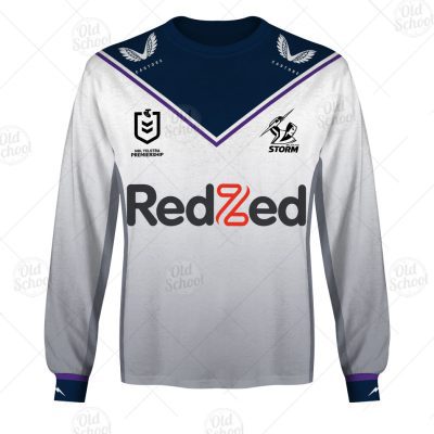 NRL Melbourne Storm Custom Name Number 2021 Away Jersey Sweatshirt