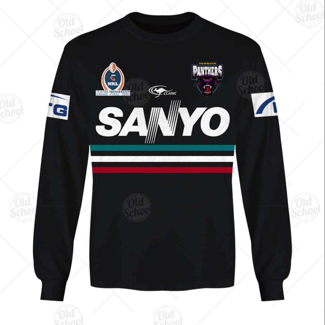 Personalise NRL Grand Final 2003 Vintage Penrith Panthers Retro Jersey | Soulcals Personalise NRL Grand Final 2003 Vintage Penrith Panthers Retro Jersey | Soulcals