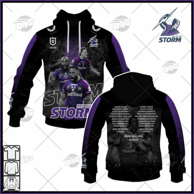 NRL Melbourne Storm Memorable 2021 Moments Pullover Hoodie V2
