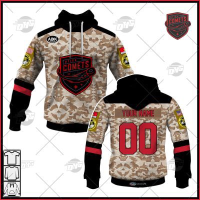 Personalise AHL CCM Quicklite Utica Comets Special Veteran's Day Jersey