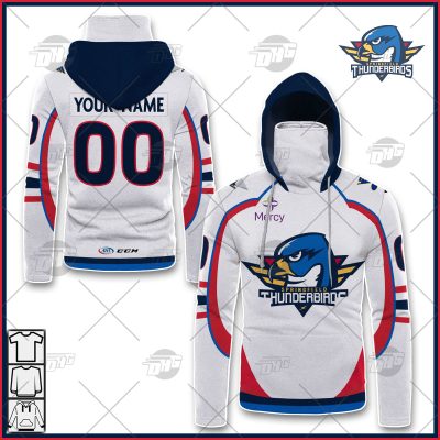 Personalise AHL CCM Quicklite Springfield Thunderbirds Premier White Jersey