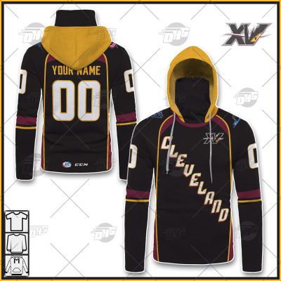 Personalise AHL CCM Quicklite Cleveland Monsters Black Jersey
