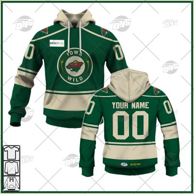 Personalise AHL CCM Quicklite Iowa Wild Green Jersey