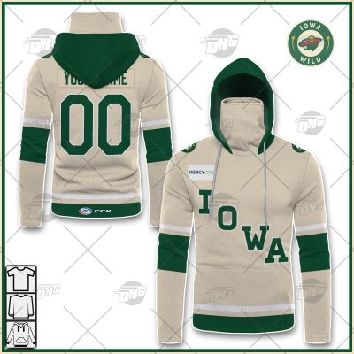Personalise AHL CCM Quicklite Iowa Wild Wheat Jersey