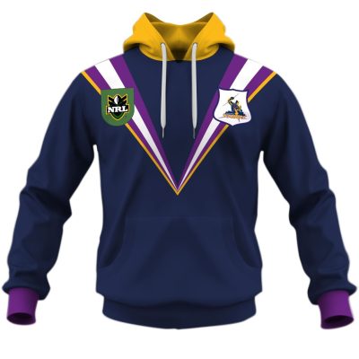 NRL Melbourne Storm Custom Name Number 1998 Vintage Retro Heritage Jersey Pullover Hoodie