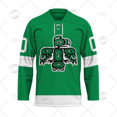 Personalize Vintage AHL Seattle Totems green 1970 hockey Retro Jersey