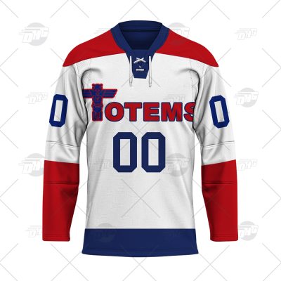 Personalize Vintage AHL Seattle Totems 1960 white Retro Jersey