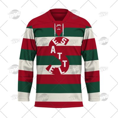 Personalize Vintage AHL Seattle Metropolitans hockey Retro Jersey