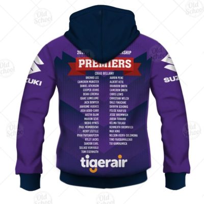 NRL Melbourne Storm Custom Name Number 2020 Premiers Signature Jersey Pullover Hoodie