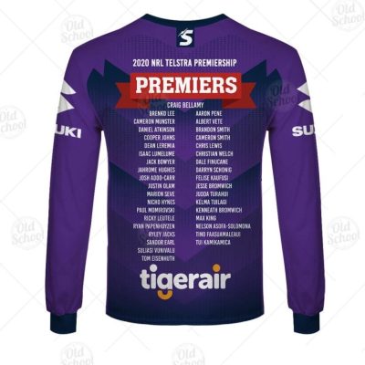 NRL Melbourne Storm Custom Name Number 2020 Premiers Signature Jersey Sweatshirt