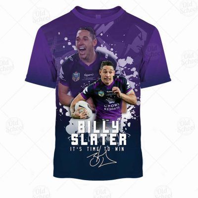 NRL Melbourne Storm Billy Slater No 1 T-Shirt V2