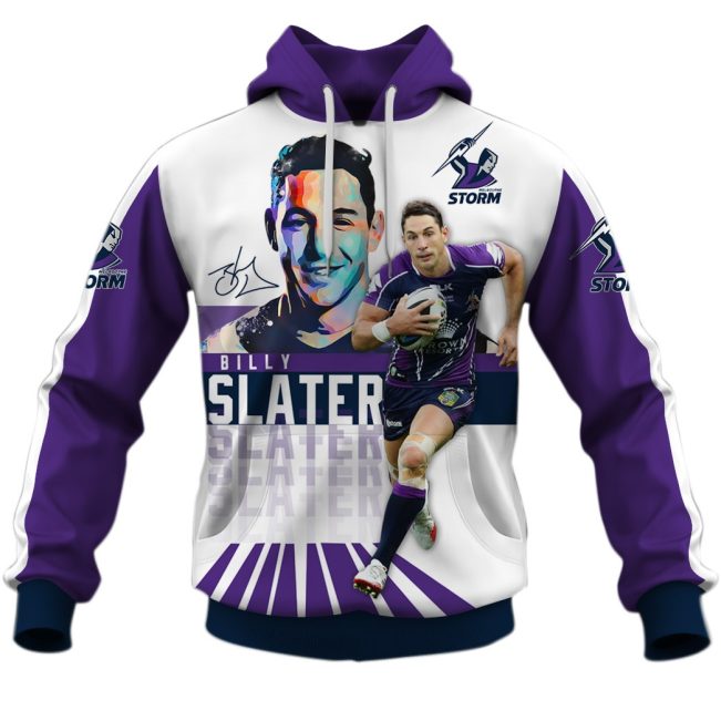 NRL Melbourne Storm Billy Slater Pullover Hoodie