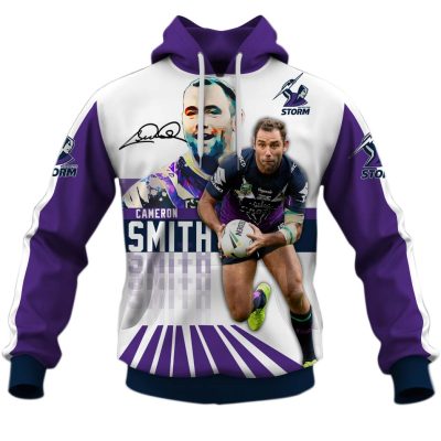 NRL Melbourne Storm Cameron Smith Pullover Hoodie