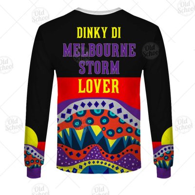NRL Melbourne Storm Dinky Di Lover Aboriginal Flag x Indigenous Sweatshirt
