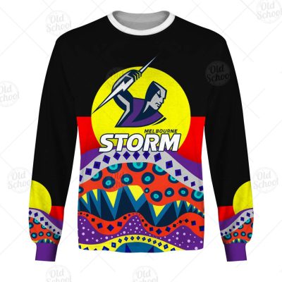 NRL Melbourne Storm Dinky Di Lover Aboriginal Flag x Indigenous Sweatshirt