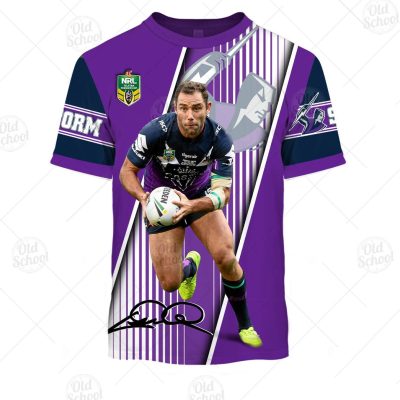 NRL Melbourne Storm Cameron Smith No 9 T-Shirt V3