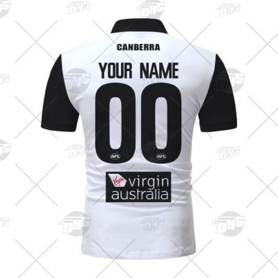 AFL Greater Western Sydney Giants Custom Name Number 2021 Clash Guernsey Polo Shirt