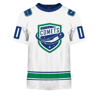 Personalized AHL American Hockey League Utica Comets White Jersey 2020