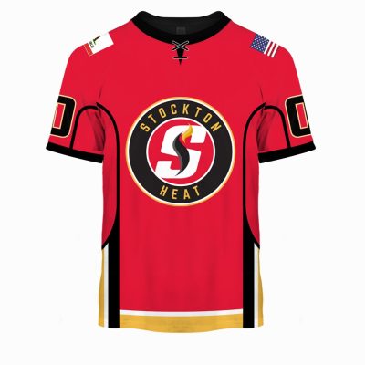 Personalized AHL American Hockey League Stockton Heat Red Jersey 2020
