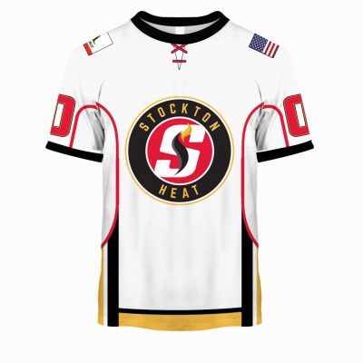 Personalized AHL American Hockey League Stockton Heat White Jersey 2020
