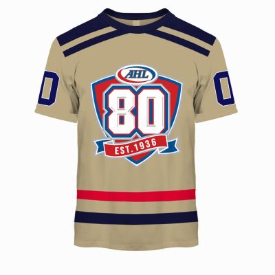 Personalized American Hockey League AHL 80th Anniversary White Jersey 2020