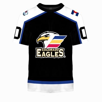 Personalized AHL Colorado Eagles Black Jersey 2020