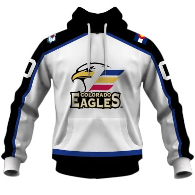 Personalized AHL Colorado Eagles White Jersey 2020