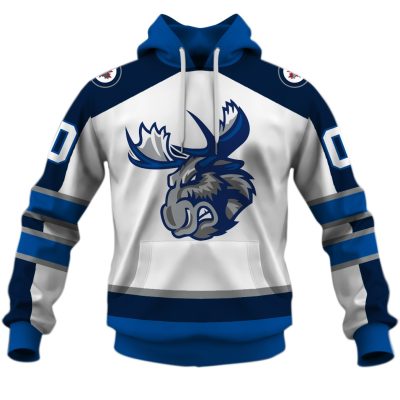 Personalized AHL Manitoba Moose White Jersey 2020