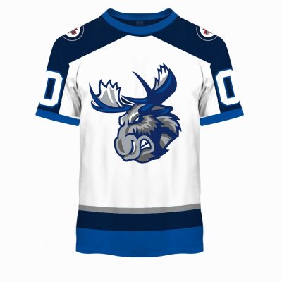 Personalized AHL Manitoba Moose White Jersey 2020