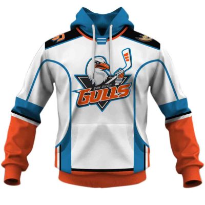 Personalize AHL 2020 San Diego Gulls Premier White Jersey