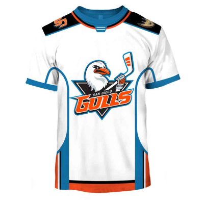 Personalize AHL 2020 San Diego Gulls Premier White Jersey