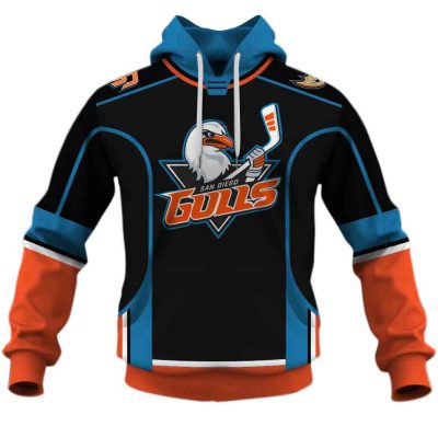 Personalize AHL 2020 San Diego Gulls Premier Black Jersey