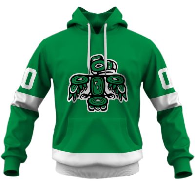 Personalize Vintage AHL Seattle Totems green 1970 hockey Retro Jersey