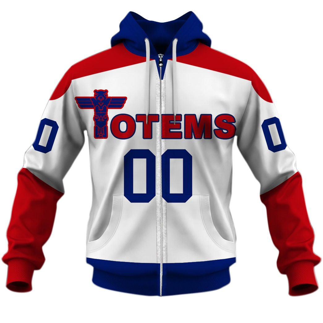 Personalize Vintage AHL Seattle Totems 1960 white Retro Jersey Personalize Vintage AHL Seattle Totems 1960 white Retro Jersey